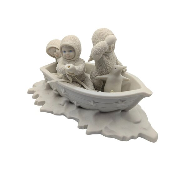 Snowbabies Winken, Blinken, Nod in Fishing Boat, Retired Collectible Dept 56 - Picture 10 of 16